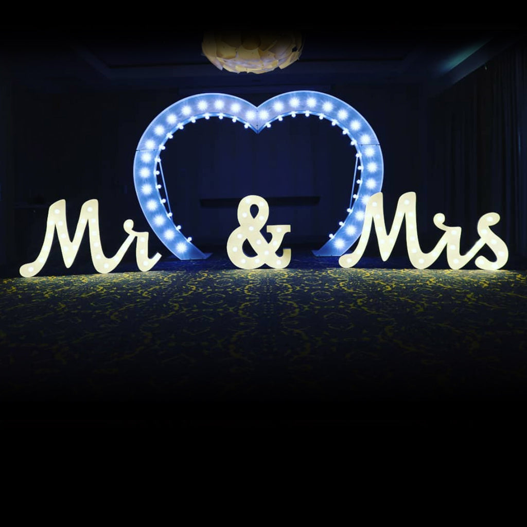 Marquee Letters (Mr & Mrs)