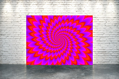 Red And Purple Optical Illusion