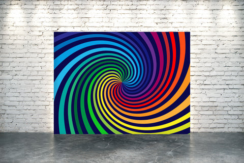 Rainbow Colored Spirals